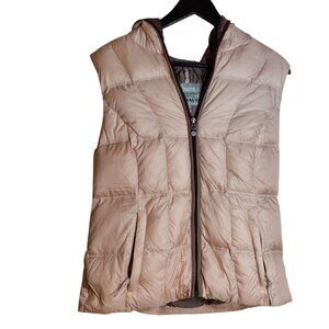 Eddie Bauer Women’s Vintage Goose-Down Hooded Puffer Vest – Size L